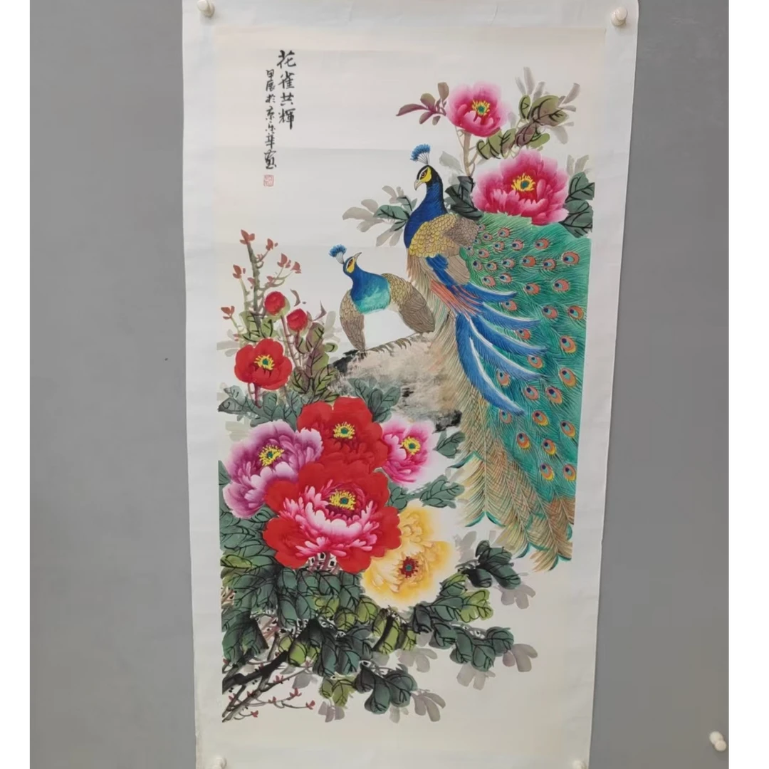 郑乐华 八平尺花鸟 手绘宣纸绘画ZLH-12