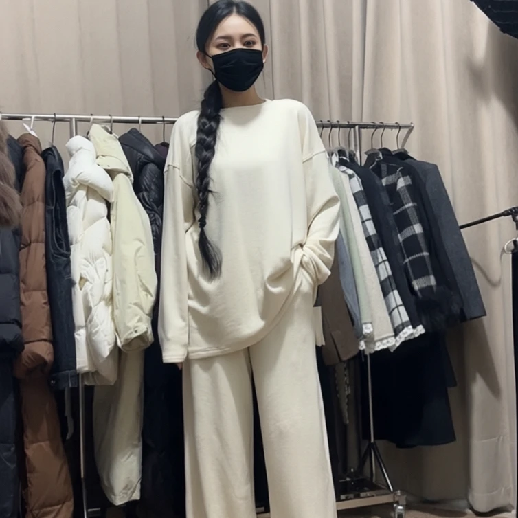 【2033】两件套装四季时尚专柜定制显瘦高腰外穿女装