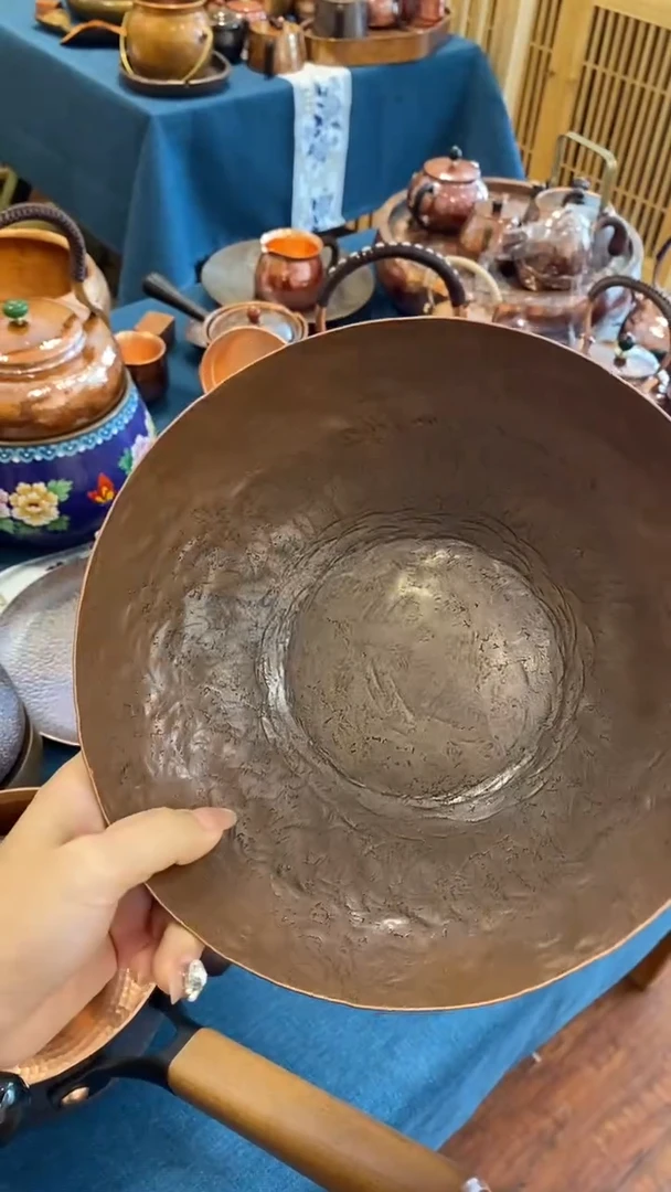 纯紫铜果盆（冲之雅器）