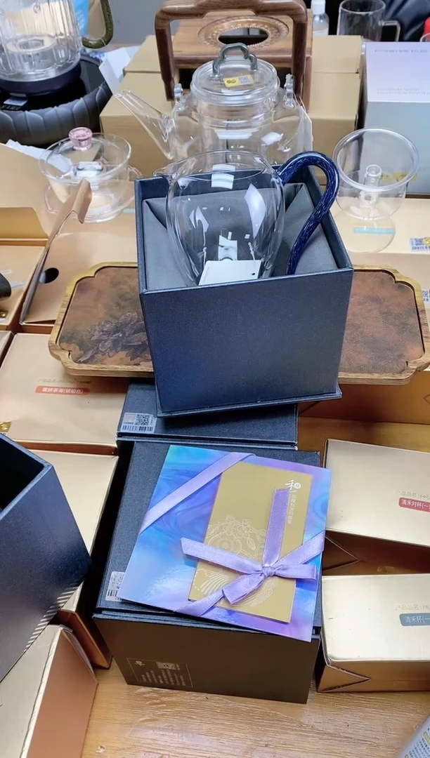 【闪购商品】禾器中号怡然茶海蓝彩