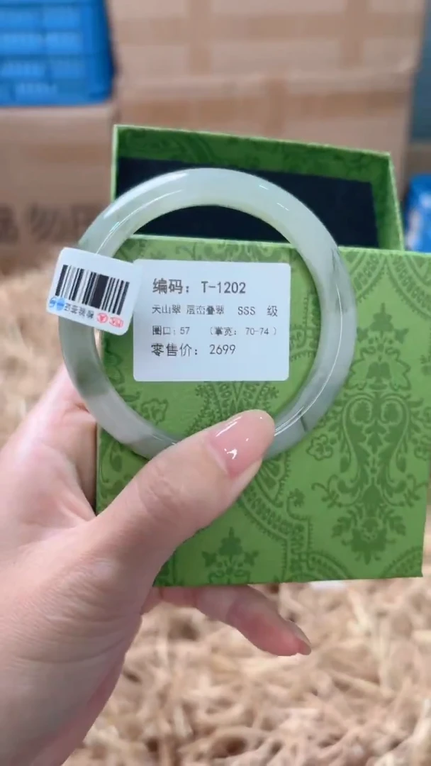 未镶嵌手镯石英质玉T-1202