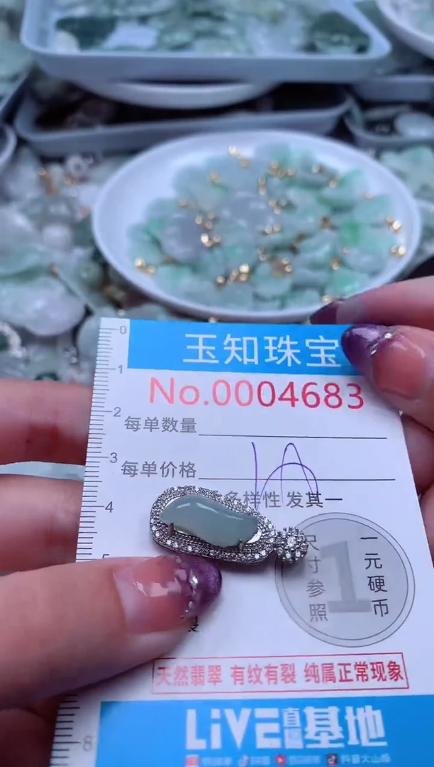 翡翠未镶嵌吊坠(不含链)4683