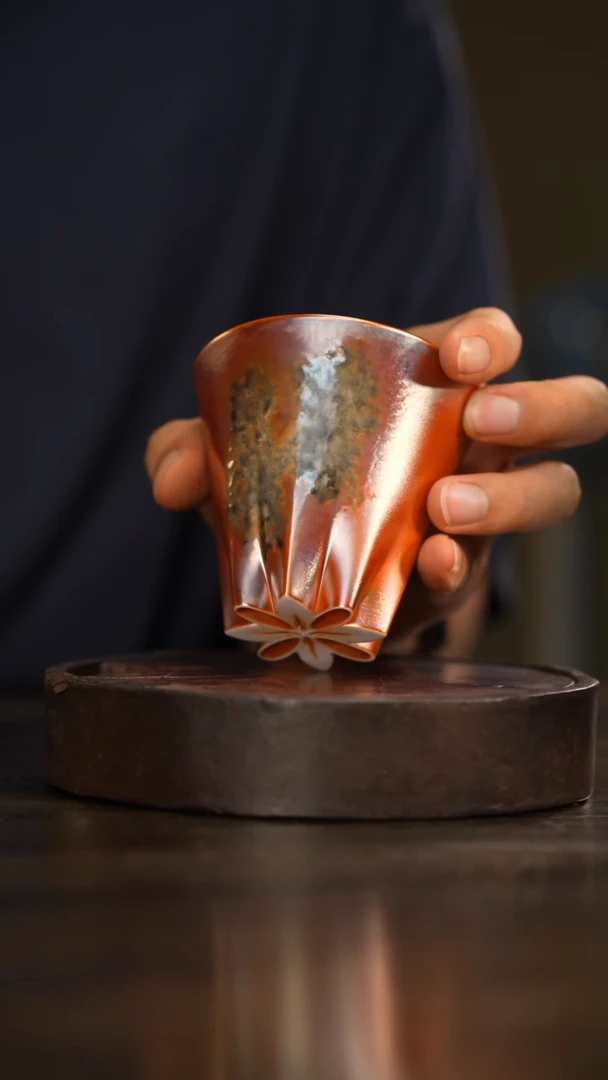 117柴房陶瓷柴烧桂花杯