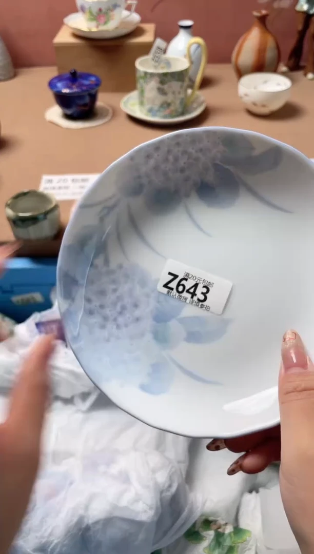 瓷片悲***粥瓷器瓷器Z643