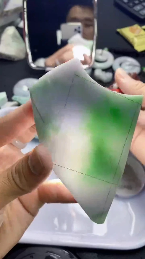 裸石翡翠天然缅甸A货【海】017