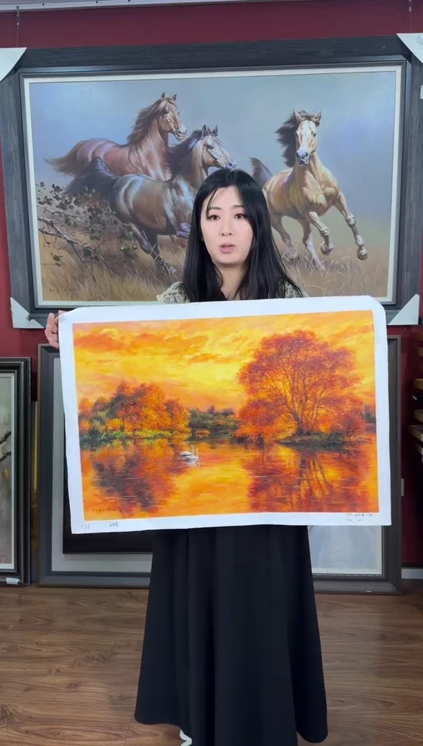 油画【41号】约50*70cm丨朝鲜原创纯手绘孤品油画丨顺丰包邮