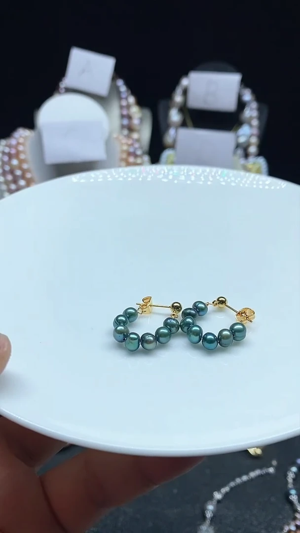 【闪购商品】淡水珍珠耳饰未镶嵌多人