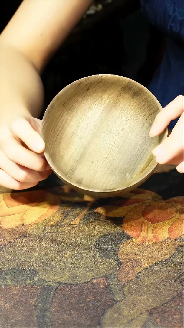金丝楠【68】纯手工一木整雕 精雕重工小木碗