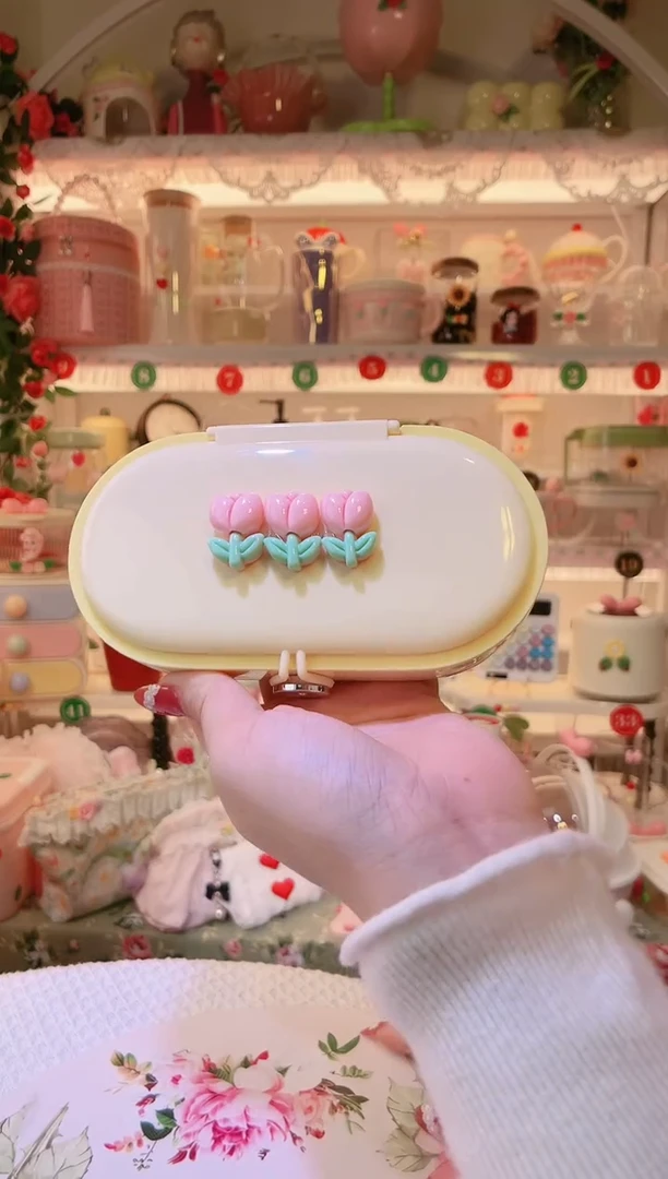 郁金香花针线盒——手工制作品质好！