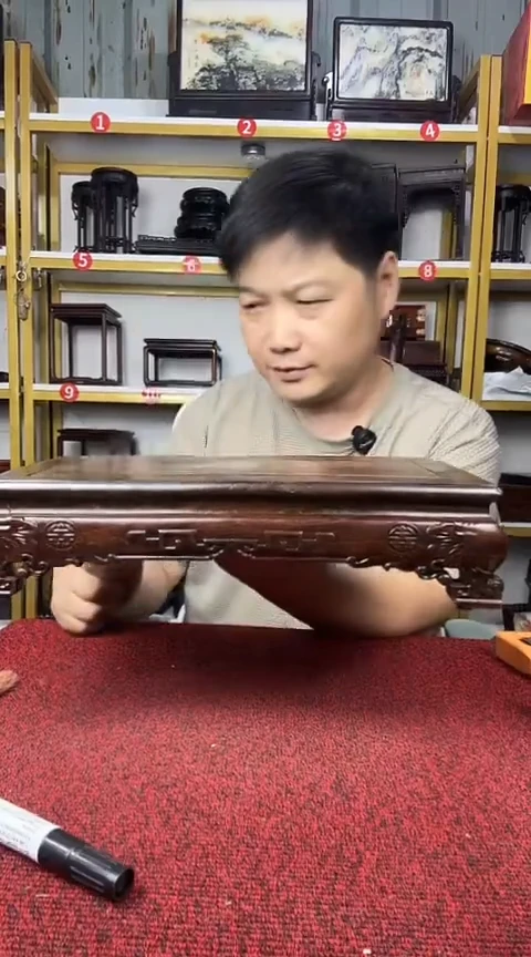 木非洲黑檀长方底座30*16*7.5CM