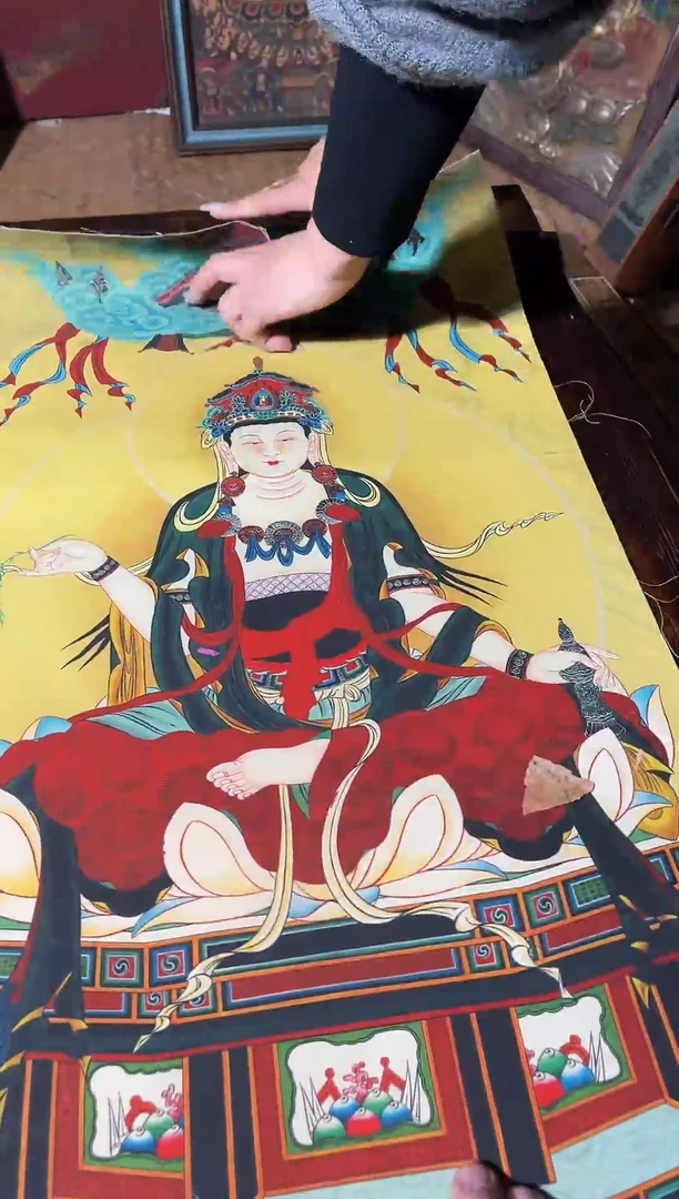 卷轴画秀凯唐卡tk16