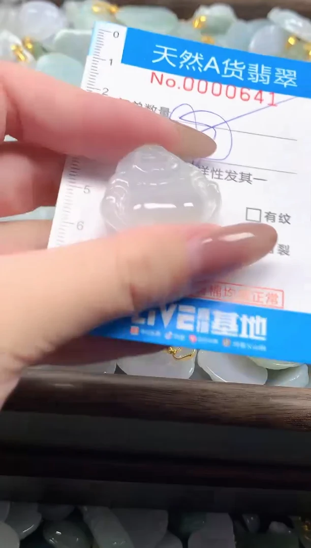 颈饰未镶嵌翡翠净货挂件-0641