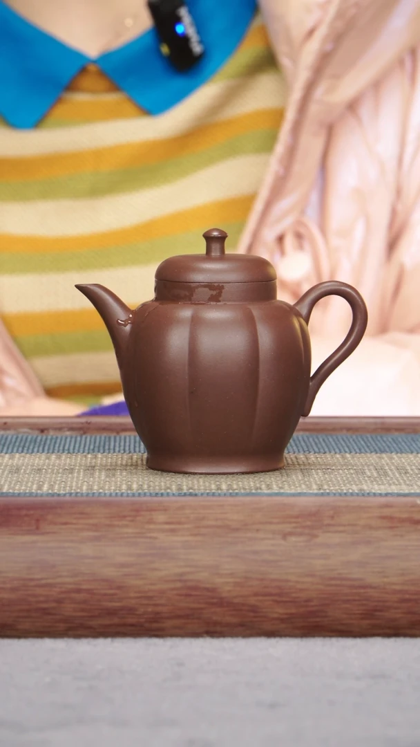 【闪购商品】紫砂茶壶底槽青 高锦