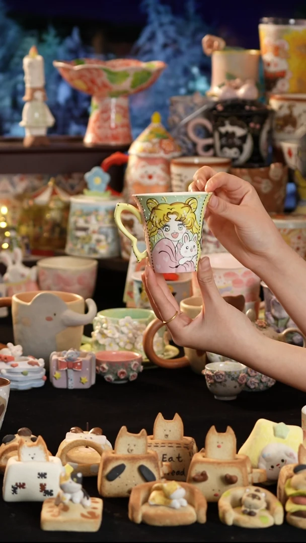 其他陶景德镇釉下彩手绘设计师款陶瓷