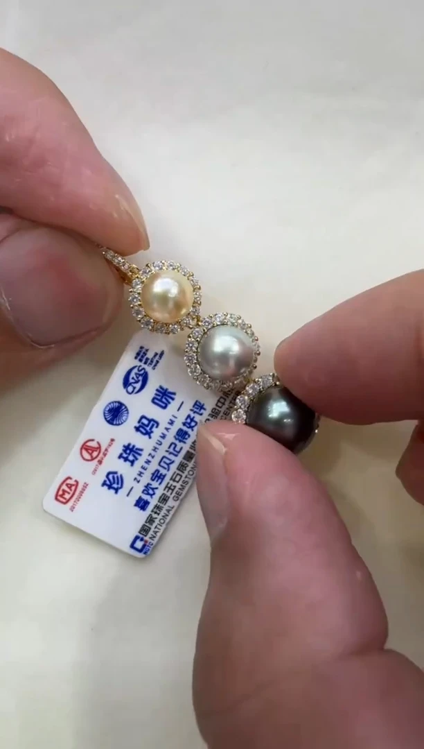 海水珍珠银S925镶嵌颈饰清货