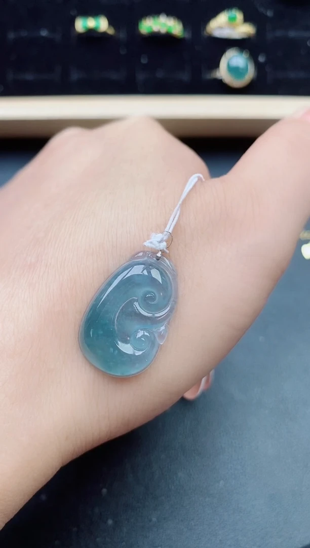 【闪购商品】翡翠18K金镶嵌吊坠(不含链)321321