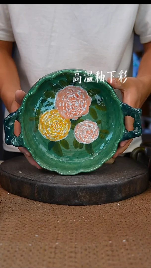 釉下彩214手工高温陶瓷