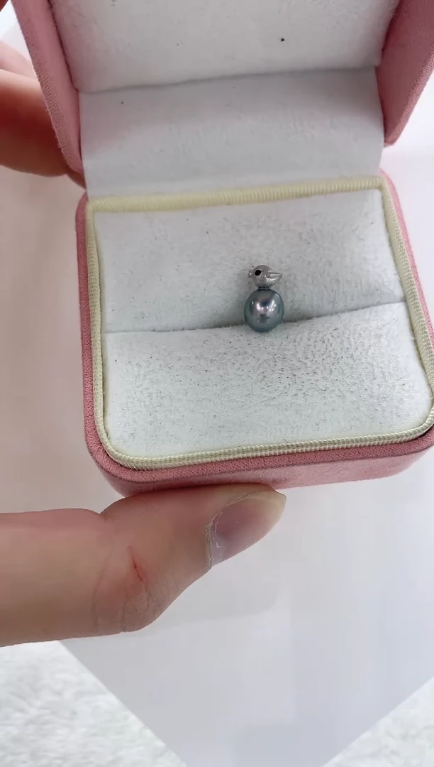 【闪购商品】海水珍珠吊坠(不含链)银S925镶嵌海水珍珠吊坠