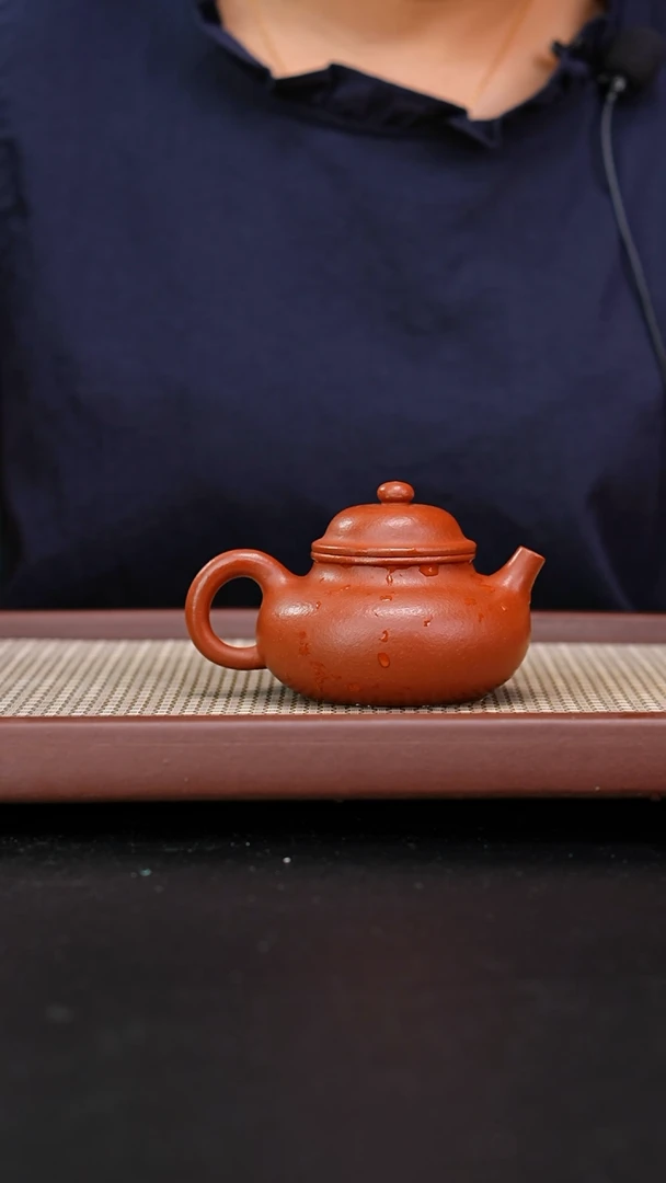 茶壶紫砂小煤窑朱泥粗砂容天150