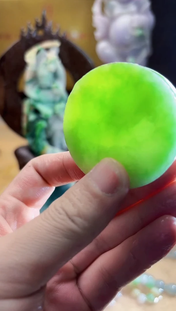 未镶嵌挂件翡翠A货张麦7738