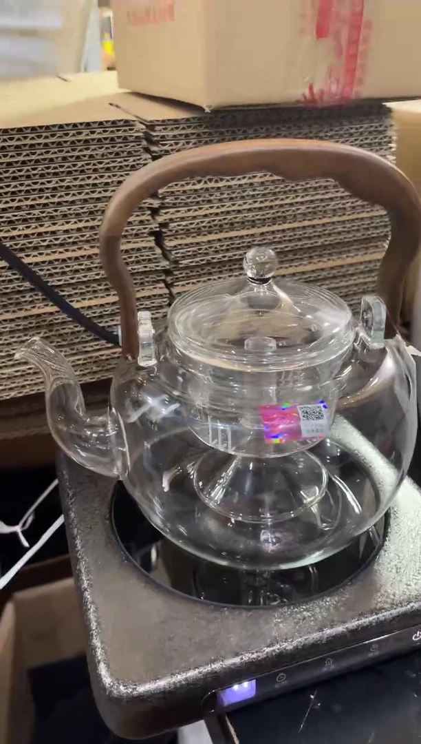 小坐电陶炉/砚台XS-S2(炫银色)+山雅壶透明