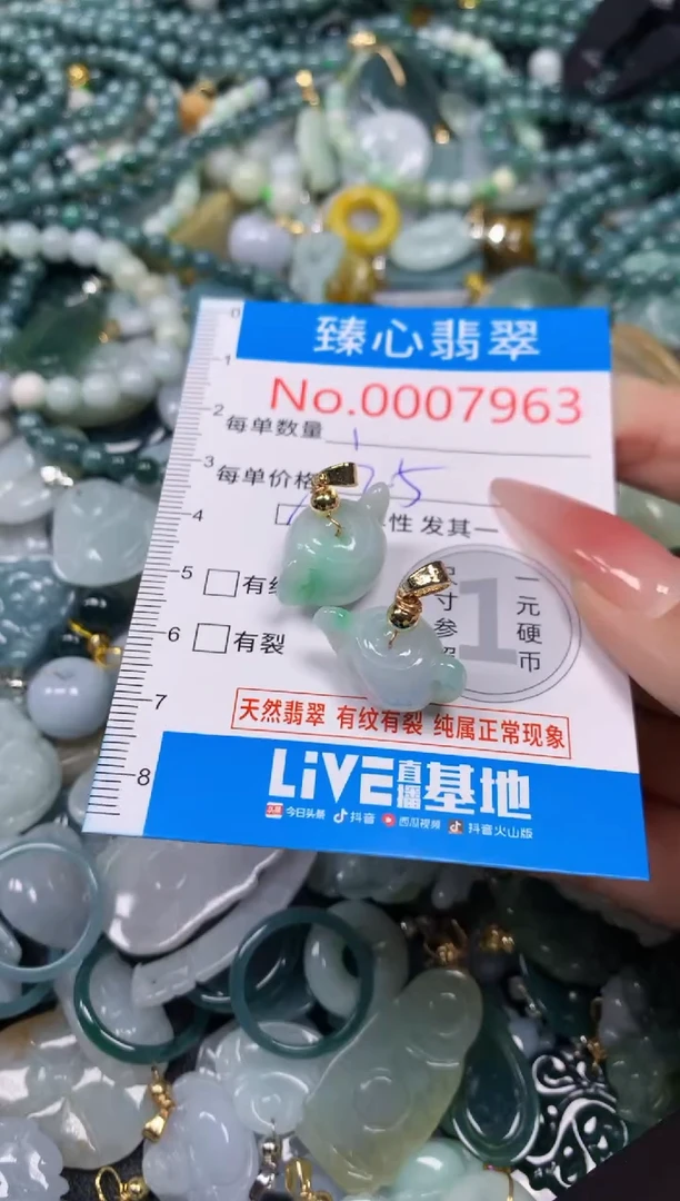 【闪购商品】翡翠颈饰未镶嵌含绳0007963