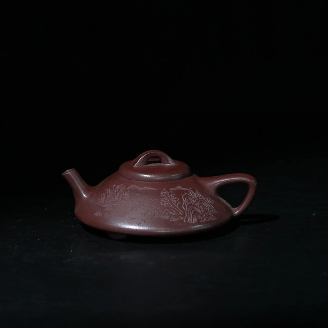 LDWYJ宜兴紫砂壶合瓢紫泥（23）