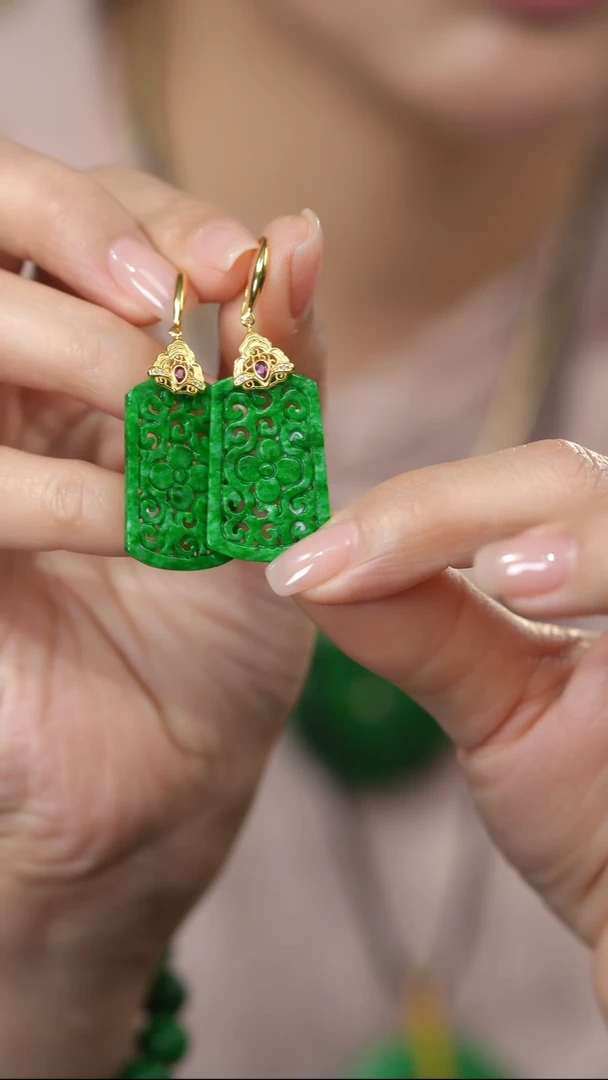 未镶嵌翡翠耳饰@HSG11112108@