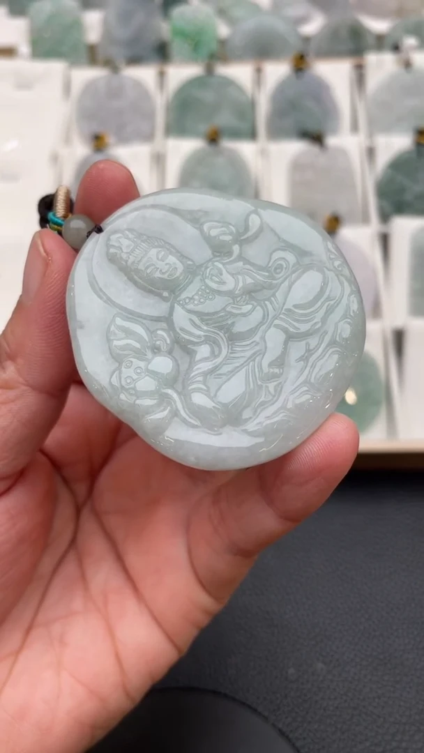 颈饰未镶嵌翡翠天然缅甸翡翠A货274