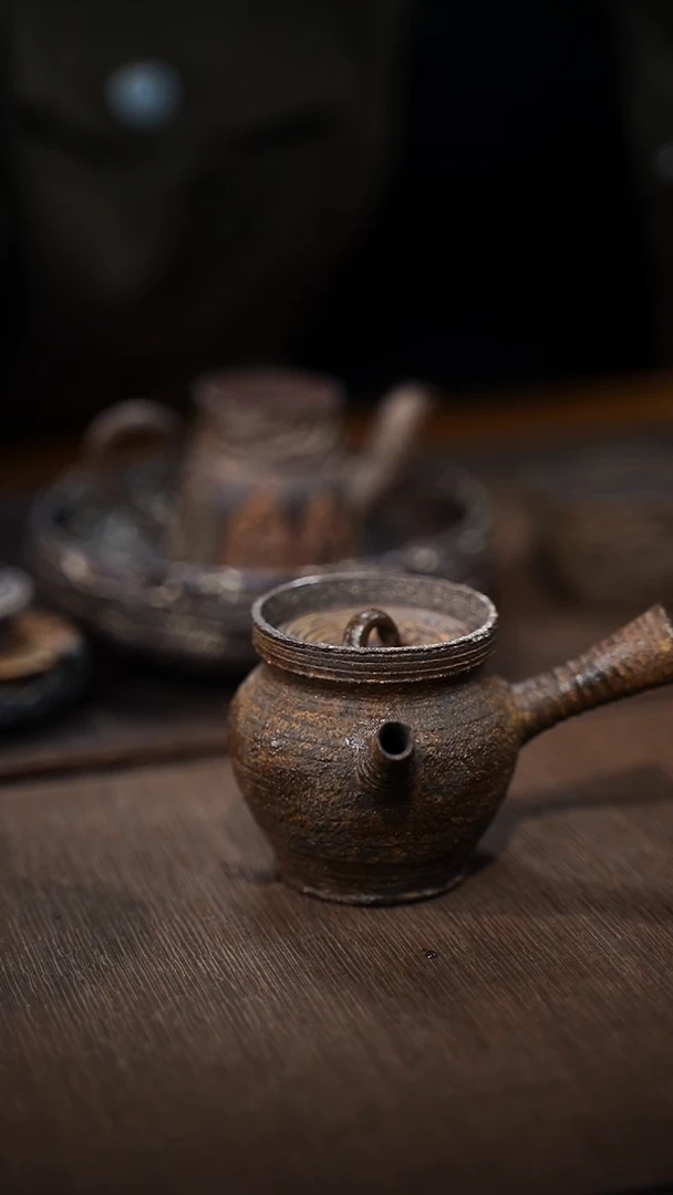 全手工制作  南蛮侧把壶