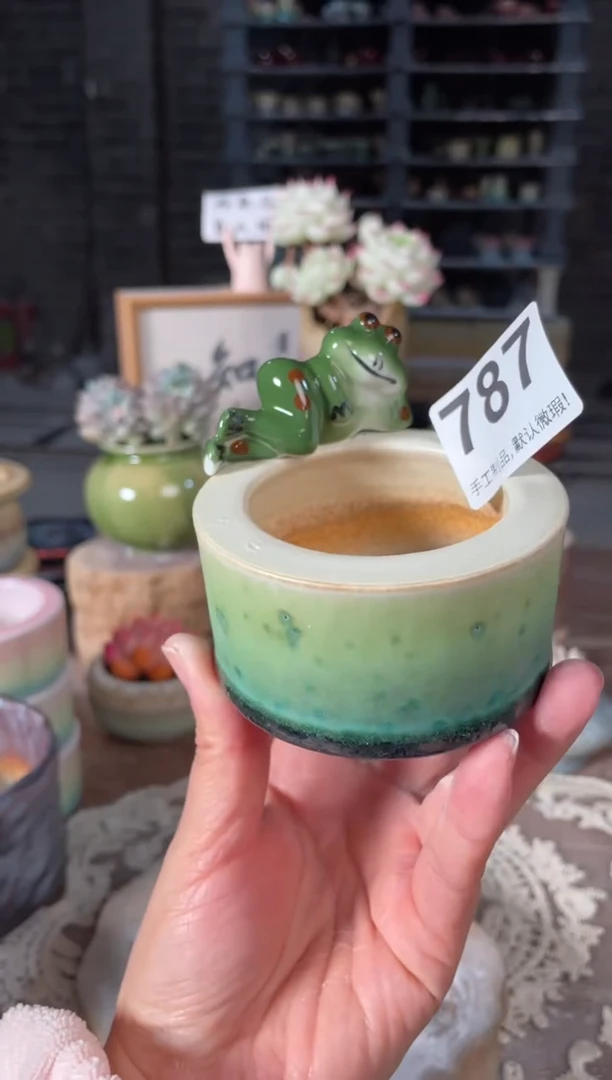 瓷片787知木小芳花盆