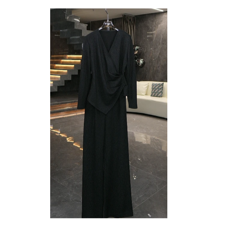 【彤姐原创】冬季休闲风时尚西装秋冬修身上衣+裤子套装W25D905