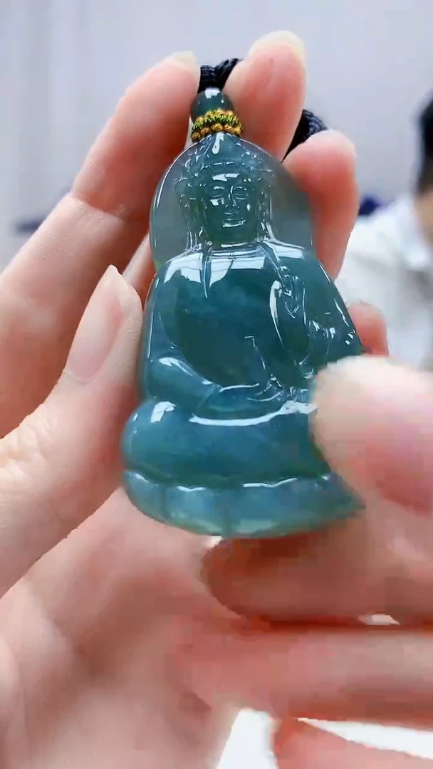 未镶嵌定制翡翠5028zm-毛货挂件46观音