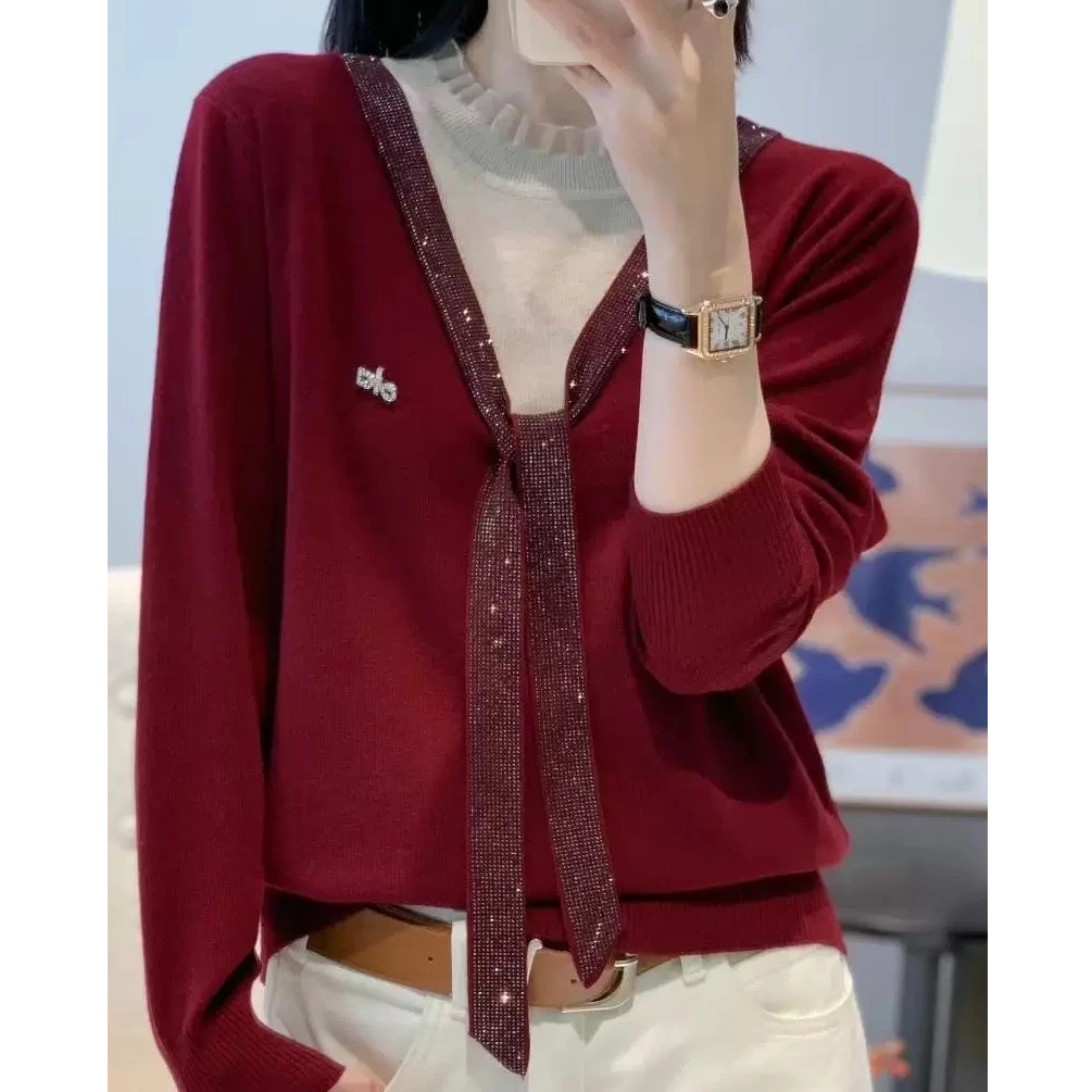 新款时尚宽松套头衫洋气气质