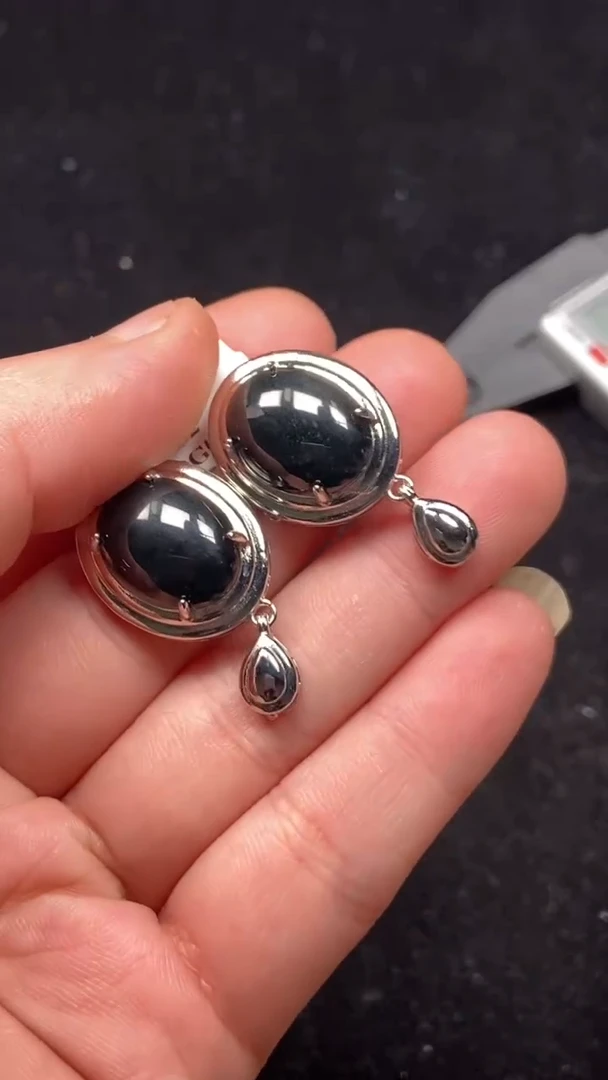 未镶嵌翡翠耳钉耳钉20