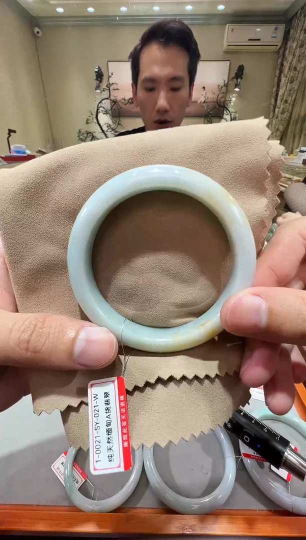 纯天然缅甸A货翡翠手镯57-58mm-1-21号