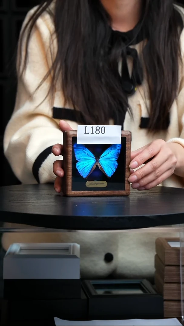 R****lL180小蓝闪胡桃木盒子