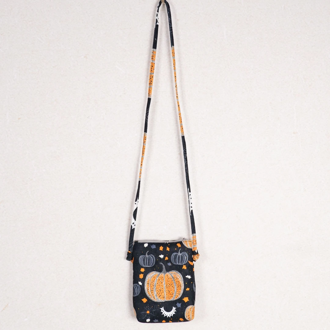 无则艺【长绳手机包】星空南瓜可爱卡通时尚休闲单肩文艺小托特包