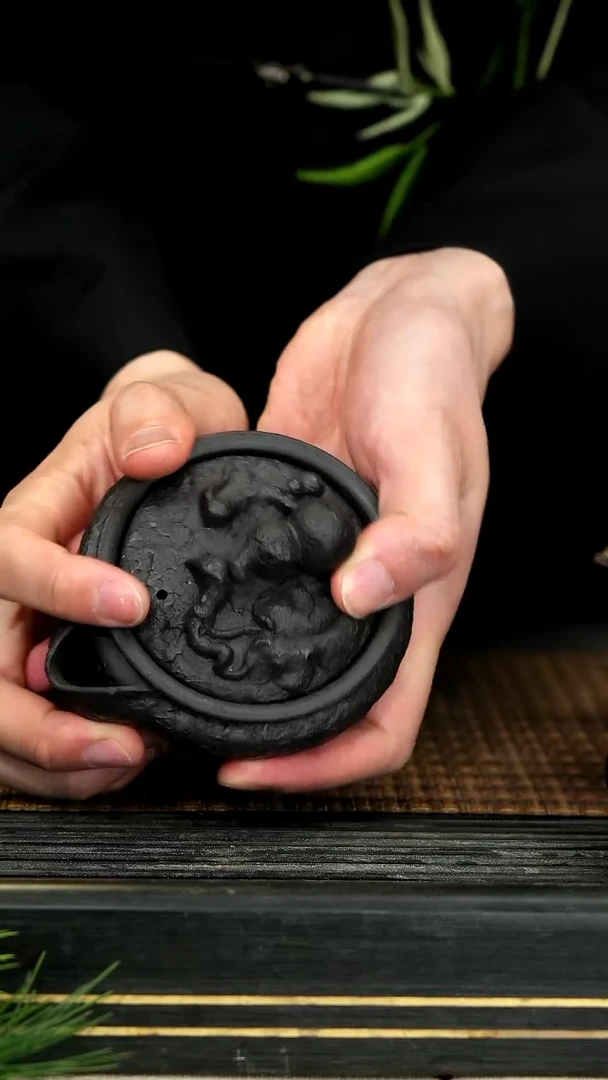 【闪购商品】紫砂茶壶17黑料 葫芦手抓