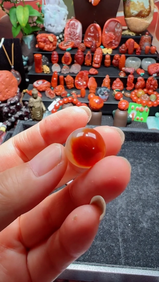 未镶嵌单珠南红玛瑙顺***✨单珠