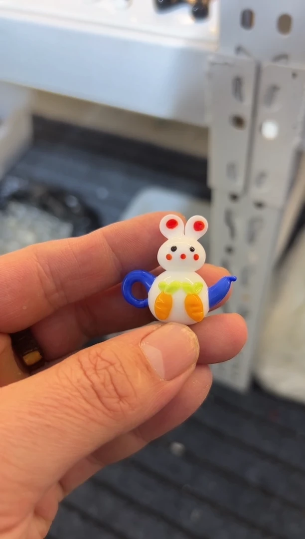 手工艺品琉璃S**e兔子把把把壶
