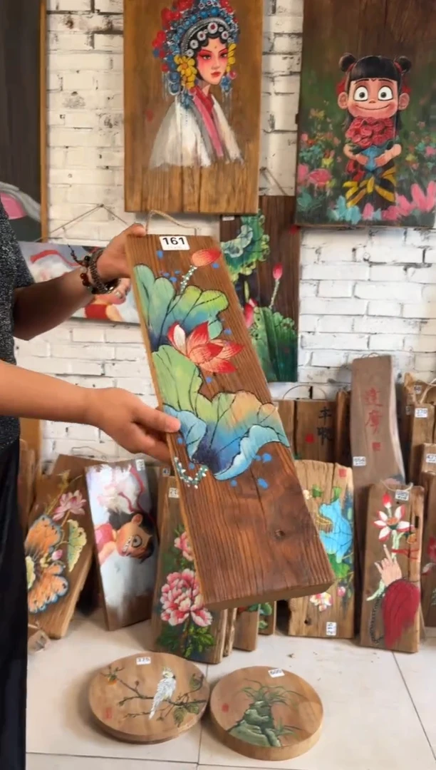 桃核吊坠161号门板画