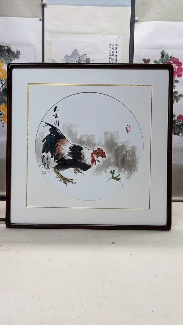 纸本62*62手绘国画作品定制