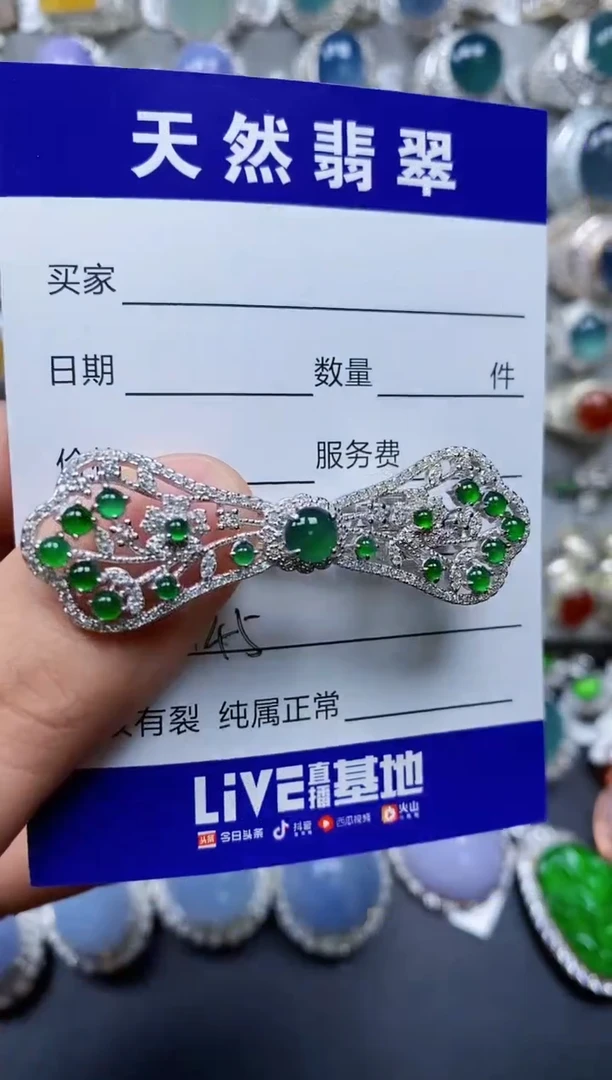 【闪购商品】翡翠颈饰银S925镶嵌0145