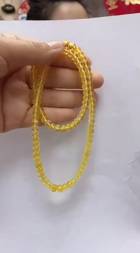 【闪购商品】琥珀裸石未镶嵌琥珀项链
