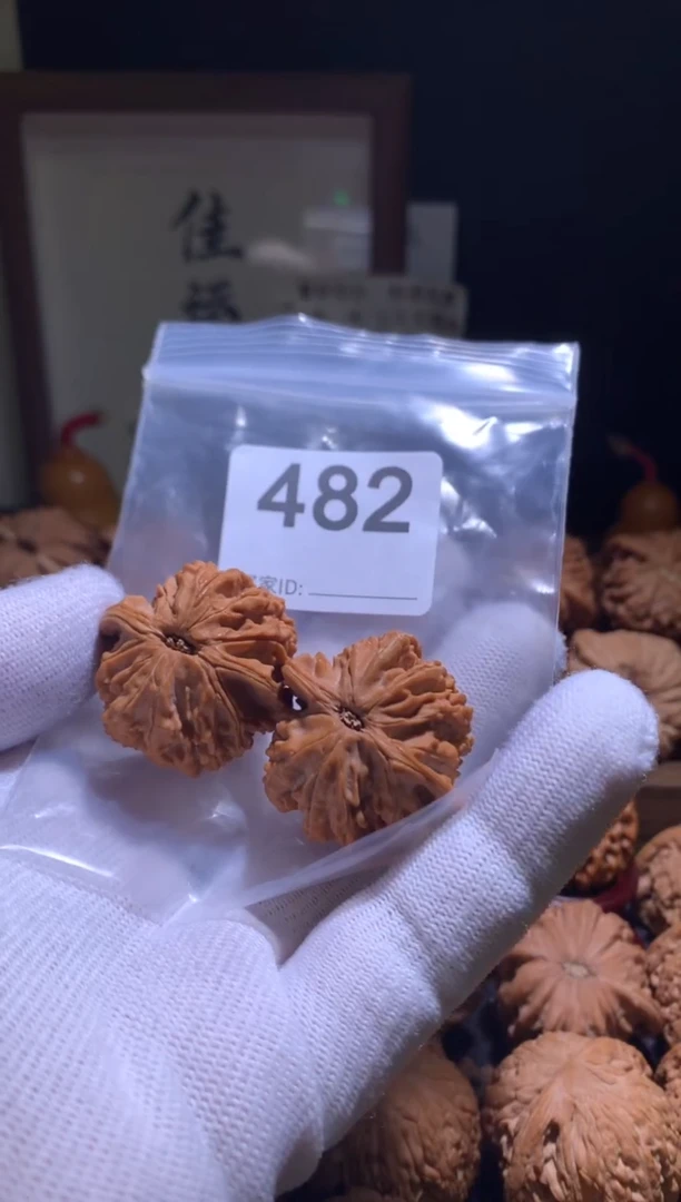 把件文玩核桃星辰34尺别打底，影响二次销售不退不换