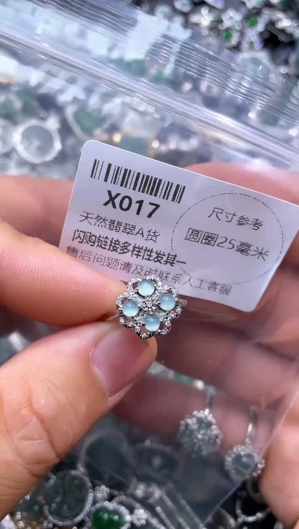【闪购商品】翡翠颈饰未镶嵌X017戒指