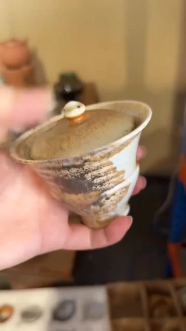 盖碗253号容量100-110ML中白泥 放漏