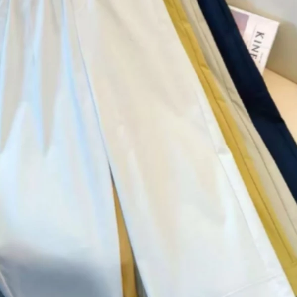 夏季薄款 九分 阔腿裤 新款高腰时尚花苞休闲裤