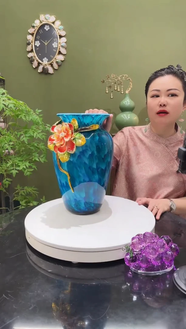 琉璃合金珐琅彩  花瓶